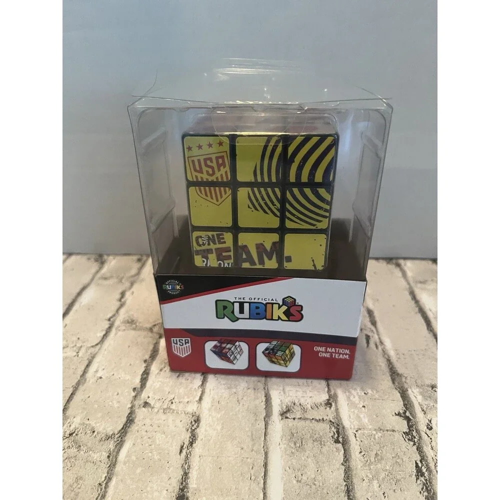 Rubik's USA Soccer World Cup 3x3 Cube Puzzle, Multicolor